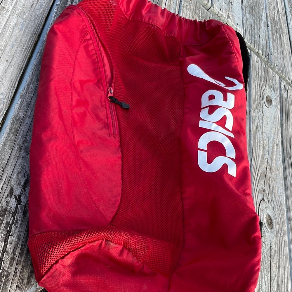 Asics Red duffel bag